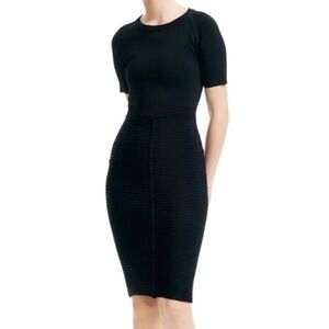 Maje Knit Tight Elegant Black Dress